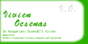 vivien ocsenas business card